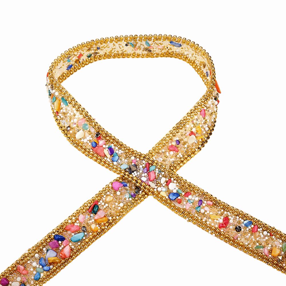 1pcs Hotfix Crystal Rhinestone Chain 2 cm Width Rhinestone Applique Strips For DIY Crafts