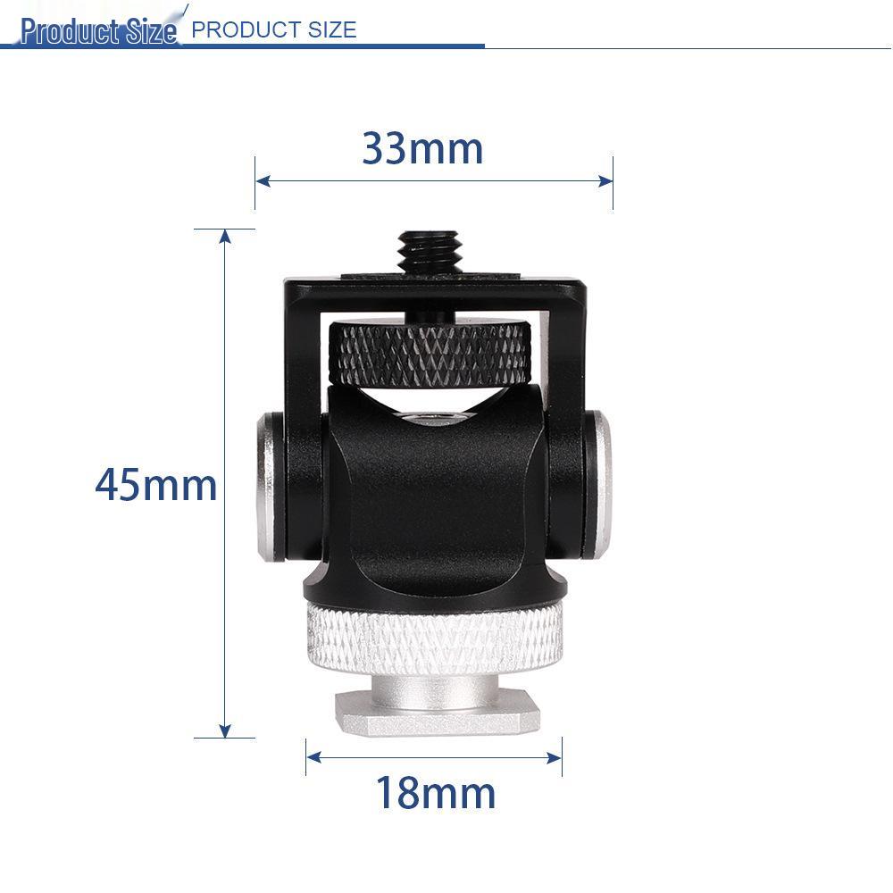Universal 360° Rotating Metal Ball Head for Tripod & Light Stand