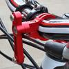 Aluminium Alloy Extension Adapter for Bike Water Bottle Clamp Cage Holder (Red)