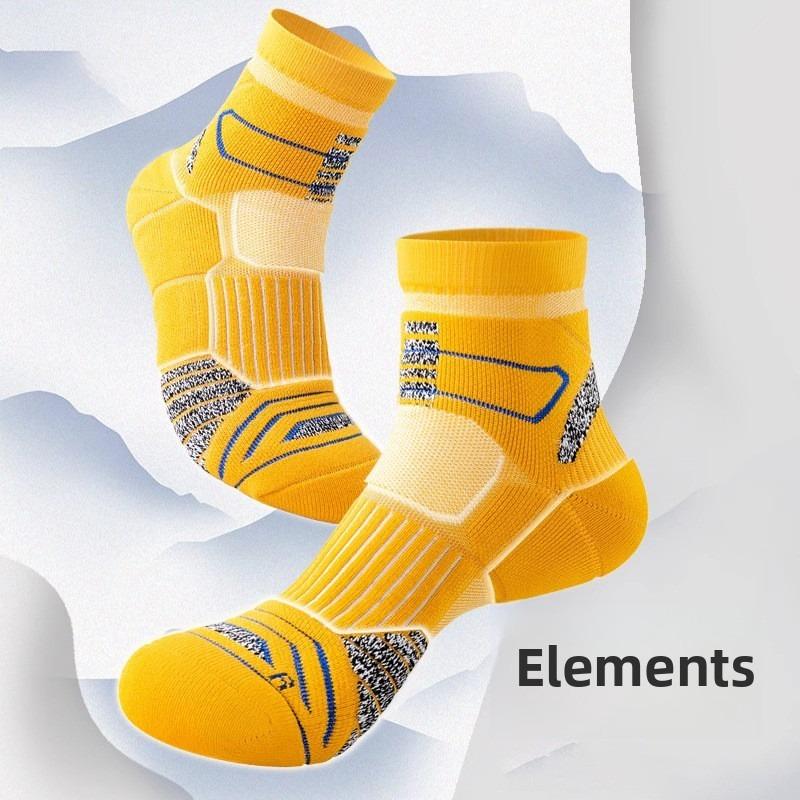 

Men s Thickened Non Skid Basketball Professional Marathon Running Socks 1 pair белый