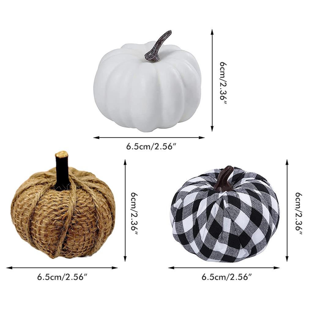 Pumpkin Artificial Models Indoor Foams Decorative Props Crafts Festive Mini Figurine Halloween Fall Thanksgiving Ornament