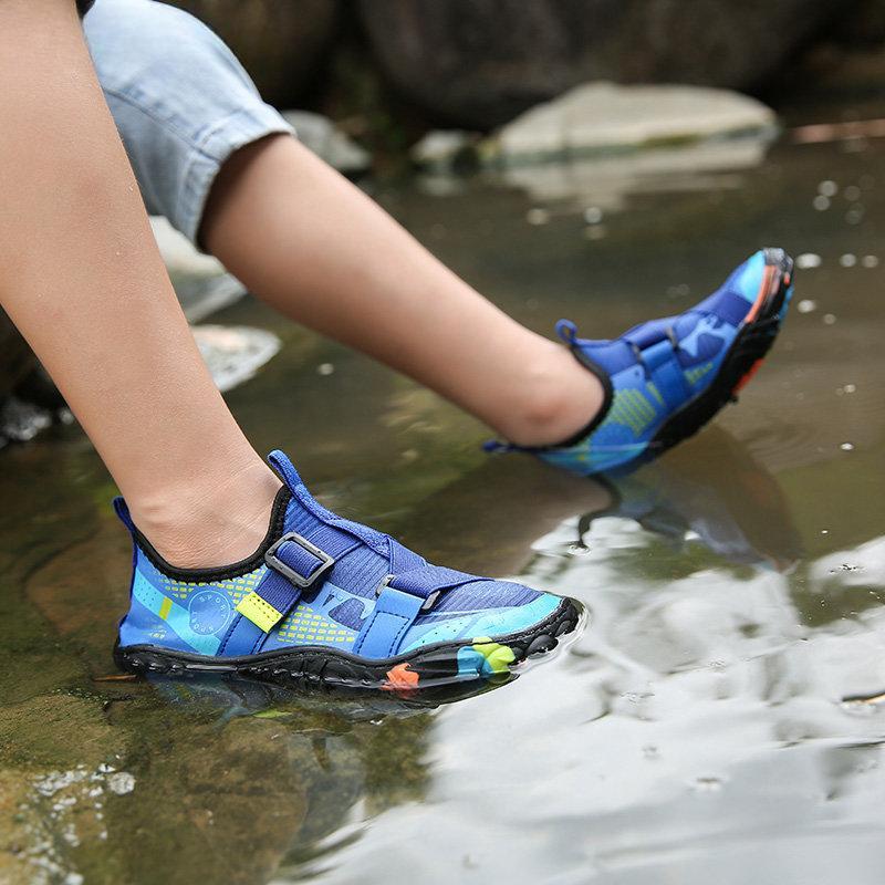 Aquaschuhe für Kinder, schnelltrocknend, für Jungen und Mädchen, leicht, atmungsaktiv, für den Strand, Watschuhe, rutschfeste Wassersportschuhe für Surfen, Wandern, Größe 27–38
