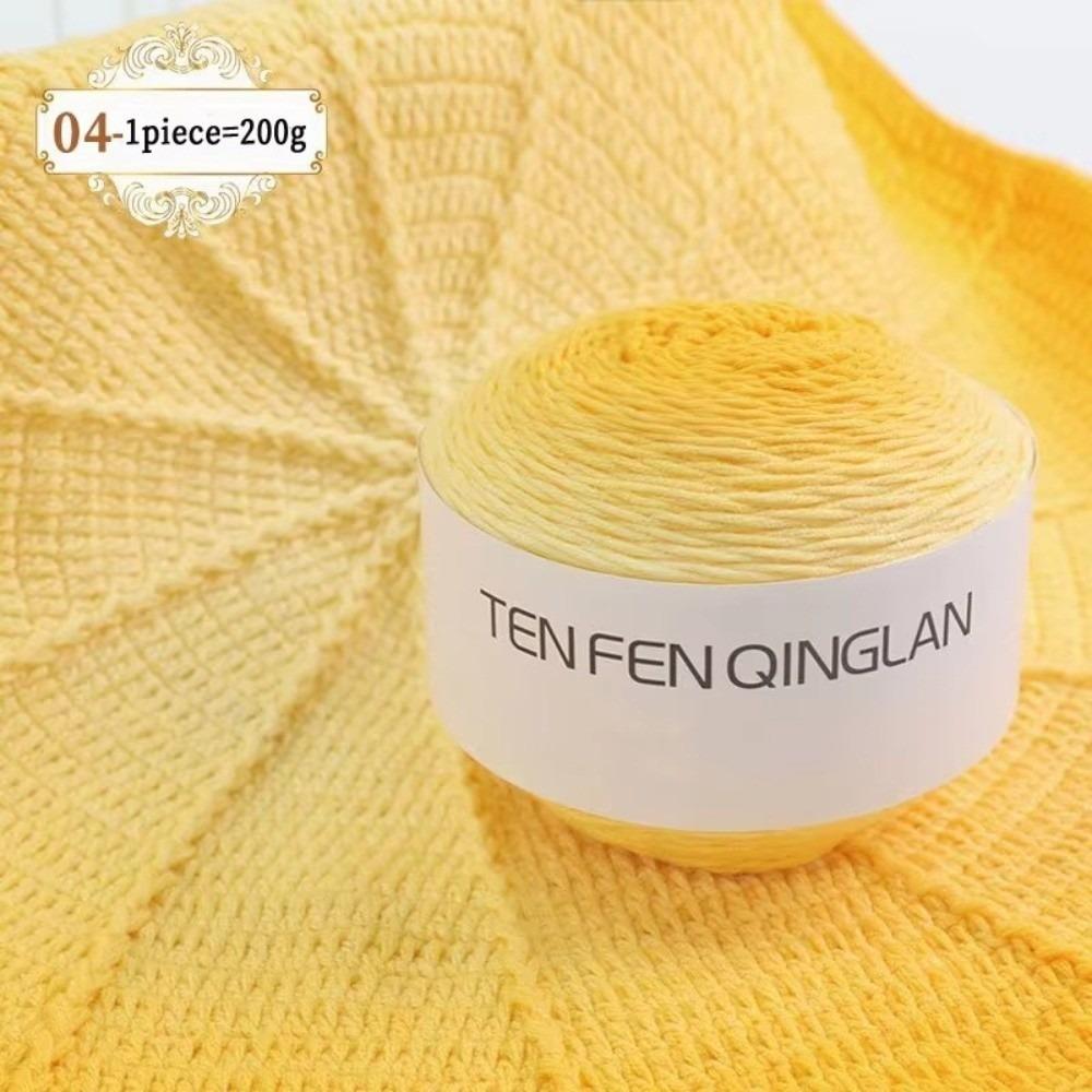 Colorful Gradient Yarn Lightweight Knitting Yarn DIY Acrylic Blended Yarn Handmade Crafts