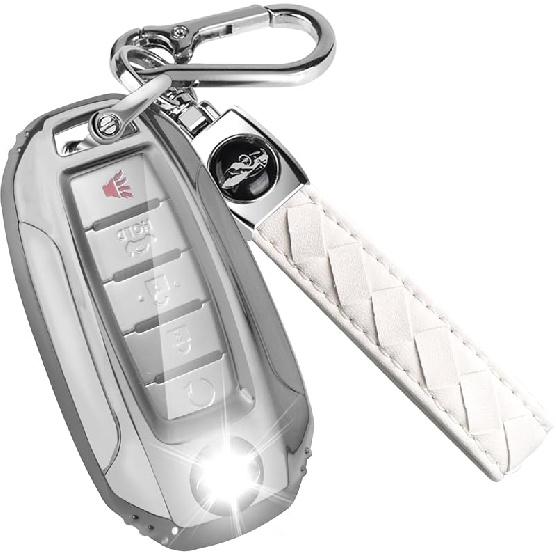 For Infiniti Key Fob Cover With Keychain, 3 4 5 Button Car Key Case For Q50 Q60 QX60 QX50 QX55 -2024