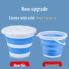 Portable Foldable Fishing Bucket: Thickened Plastic for Water Scooping and Storage