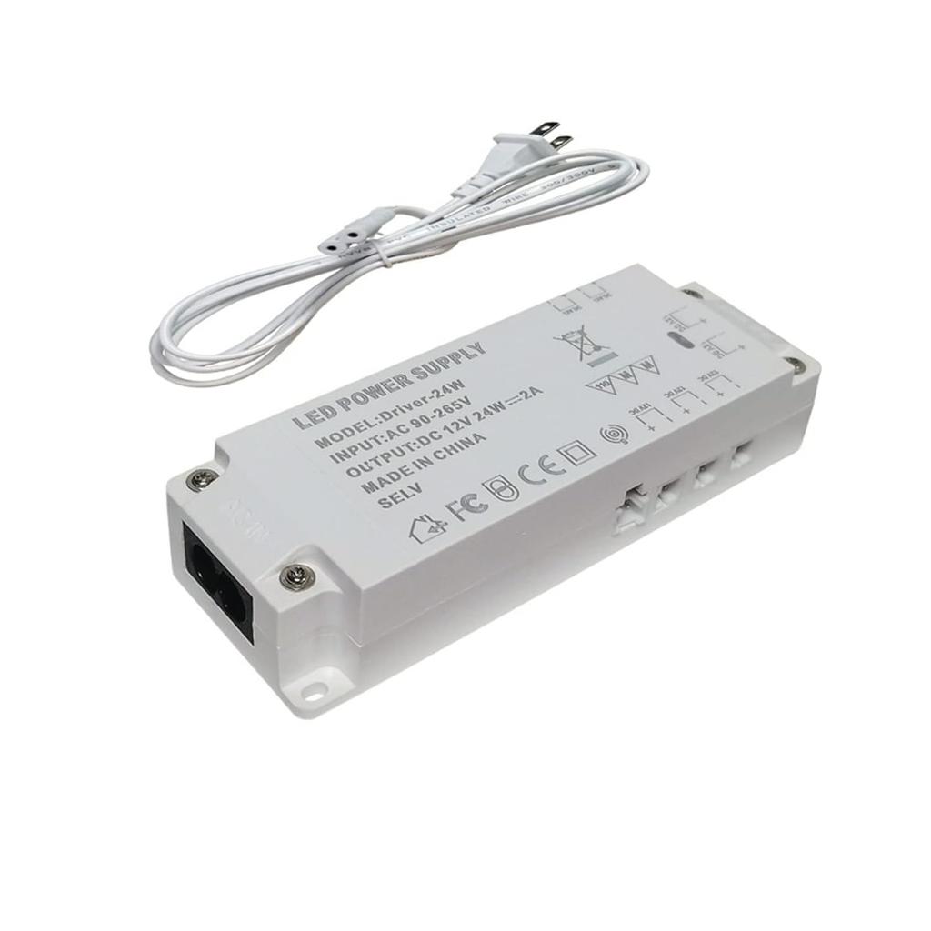 12V Wardrobe Showcase Cabinet Light Ultra-Thin LED Light Strip Induction Switch Power Supply Constant Voltage Power Supply(24W)