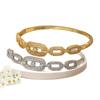 2026 High-end Hollow Zircon Bracelet Women's Light Luxury Fashion Geometric New Bracelet Full of Diamonds, Gold-plated Versatile Jewelry