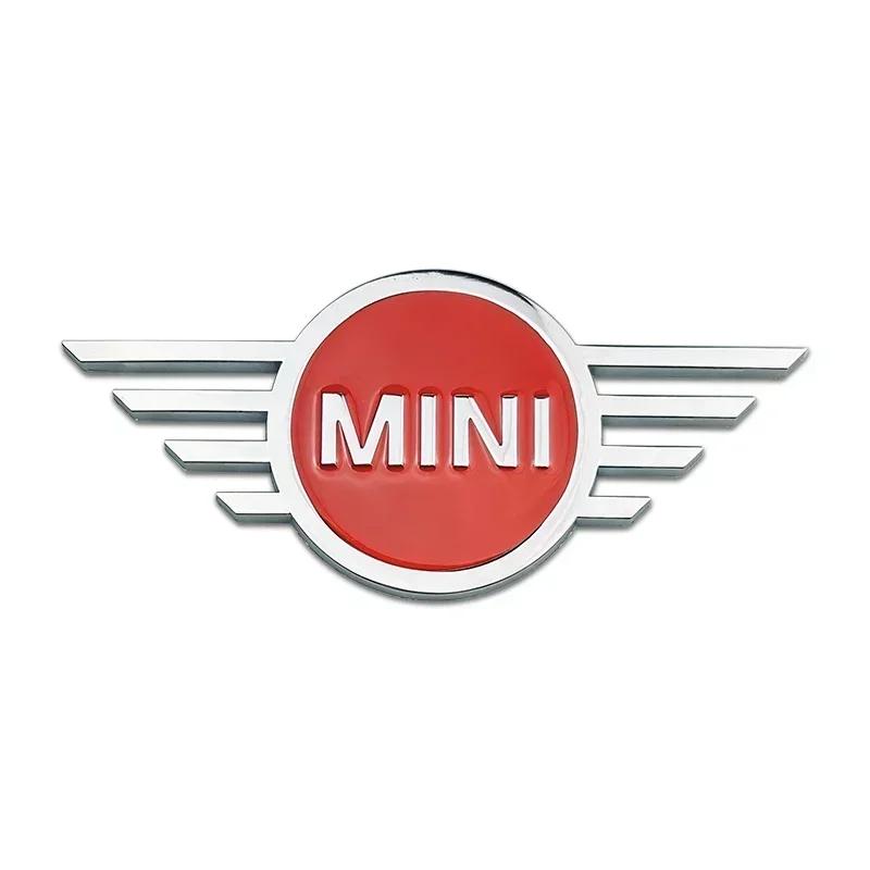 3D ABS Car Front Head Emblem Rear Sticker Logo for BMW Mini Coopers F54 F55 F56 F57 Refit Replacement Badge Exterior Accessories
