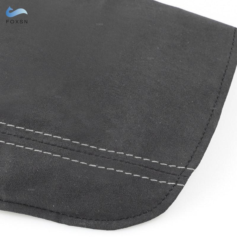 LHD Suede Leather Gray Line Armrest Cover For BMW 3 Series F30 2013 2014 2015 2016 2017 2018 Center Console Lid Armrest Box Trim