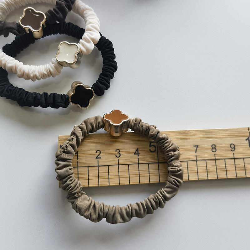 Silk Cloth Rubber Band Hair Tie Women's Hair Band Bun Simple Small Intestine Band