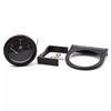 1x 12V 2'' 52mm Car Fuel Level Gauge Meter With Bracket 240-33 Ohm E-1/2-F White LED Light Black Plastic Gauges 6.8 * 7.2cm