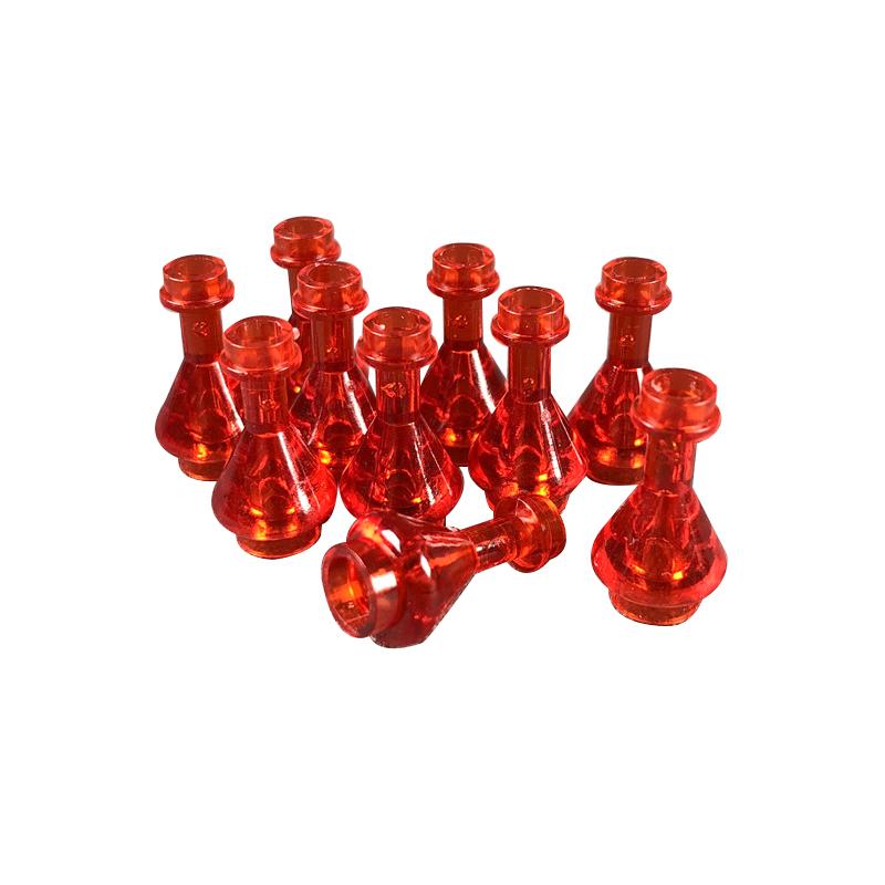 Non-Toxic 10Pcs/Set Moc Accessories Perfume Wine Bottle Glass Bottles Educational Toys For Children Model Building Blocks Kids Gifts Parts