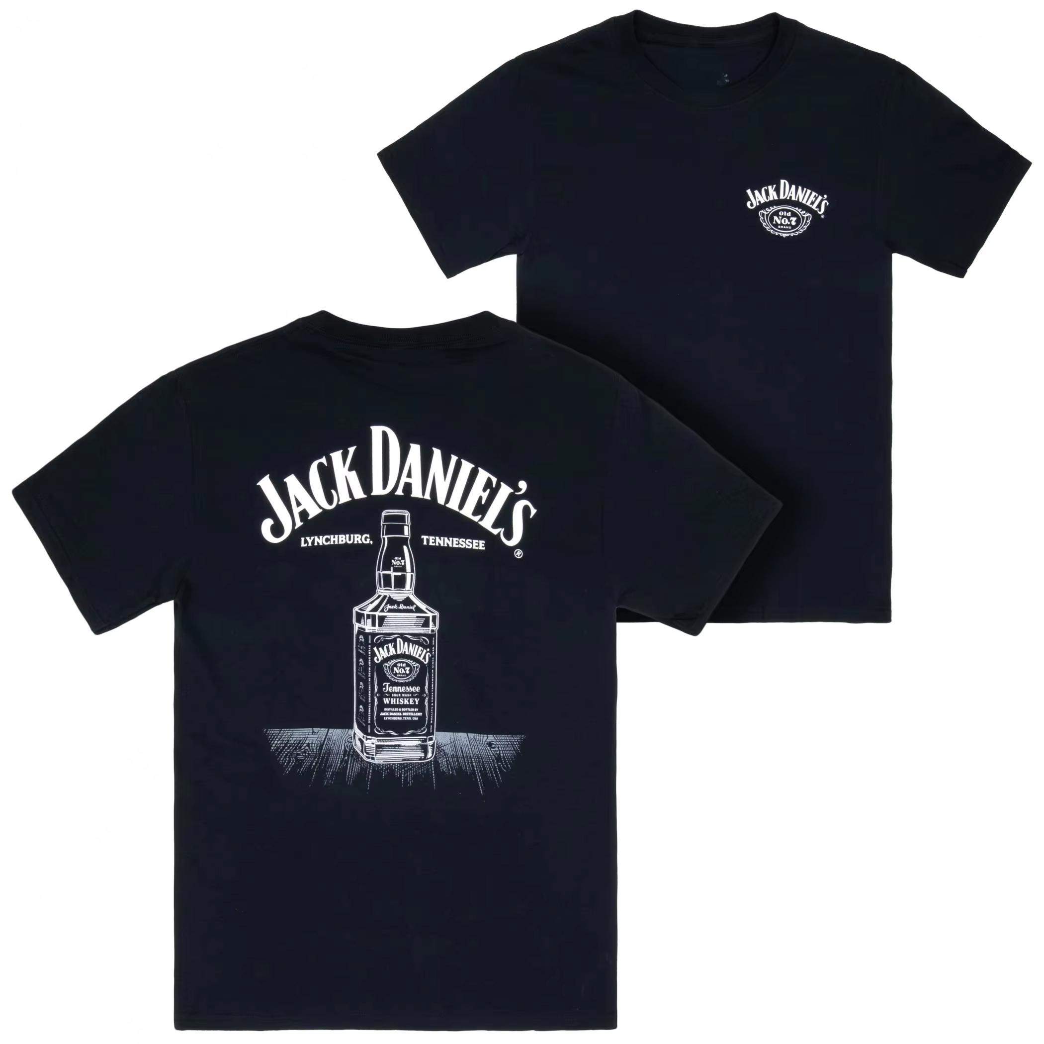 

Unisex Short Sleeve Cotton Tshirt Wine Culture Whiskey Print Trend Leisure Street Fashion unisex Comfortable Outdoor S