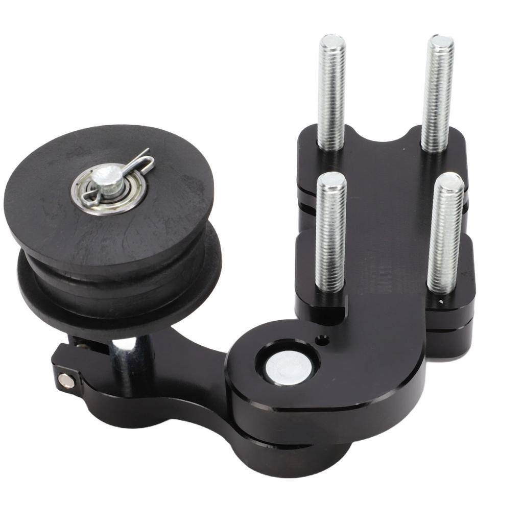 Motorcycle Chain Adjuster Tensioner High Strength Metal Black Universal for Cruiser Motorcycle ATV