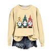 Women's Fashion Casual Long Sleeve Loose Christmas Printed Sweatshirt