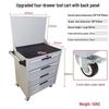 Movable Three-Layer Hand Cart: Multi-functional Auto Repair & Household Tool Box with Cabinet Door