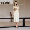 EICHITOO Women's Resort Style V-Neck Short Sleeve Dress