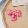 Cute Gingham Bow Children's Accessories: Fabric Socks, Hair Accessories, and Clothing Decorations