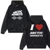 Retro Rock Arctic Monkeys Music Album Vintage Washed Hoodies Men's Oversize Pullover Y2k Hip Hop Streetwear Sweatshirt Tracksuit