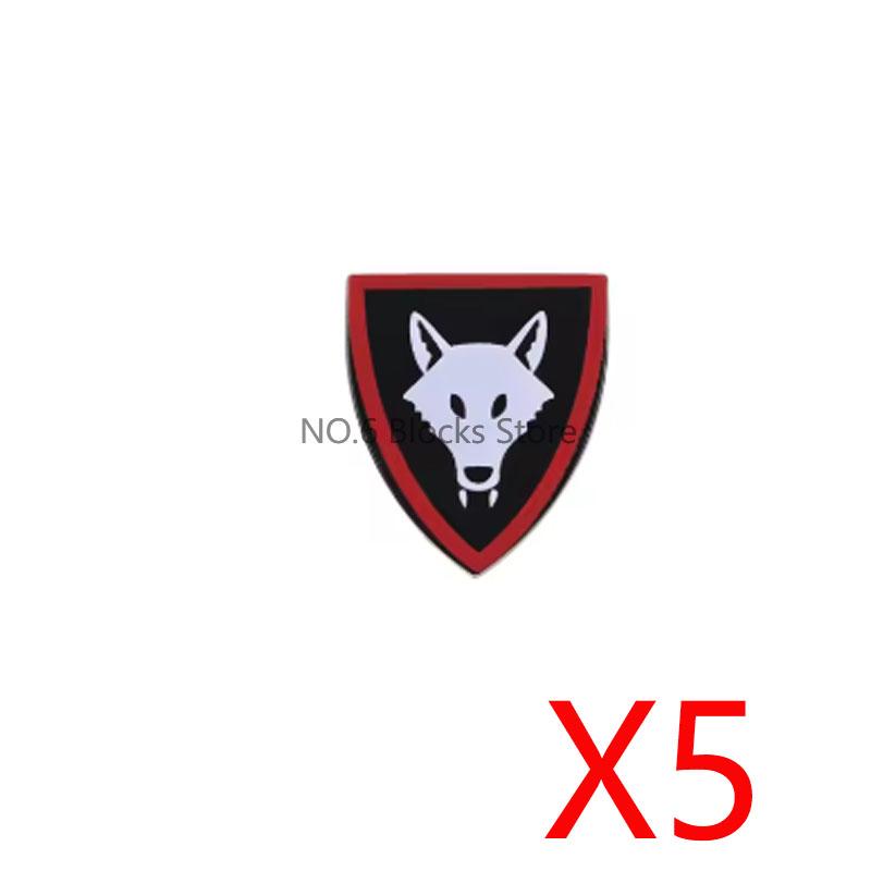 Medieval Military Castle Knight Accessories Building Block Roman Figure Soldier Crusader Viking Shield Armor Eagle Brick Toy S01