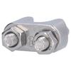 20Pcs 304 Stainless Steel Cable Clamp Fastener 1/16 Inch U Bolt Saddle Clamp  Cable Fastening Use
