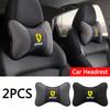 2Pcs Car Logo Seat Headrest Auto Neck Pillow for Ferrari F430 Stradale Roma 488 Portofino F8 Roma Spider SF90 LaFerrari Daytona ZX7