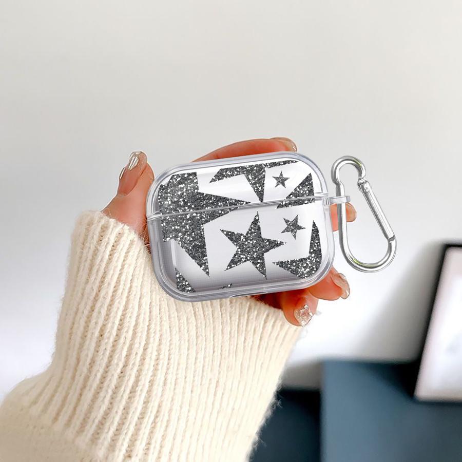 Clear Earphone Cases Cover Case For Airpods 3 Pro 1 4 Pro3 Pro2 2 Stars Carpet Patterns