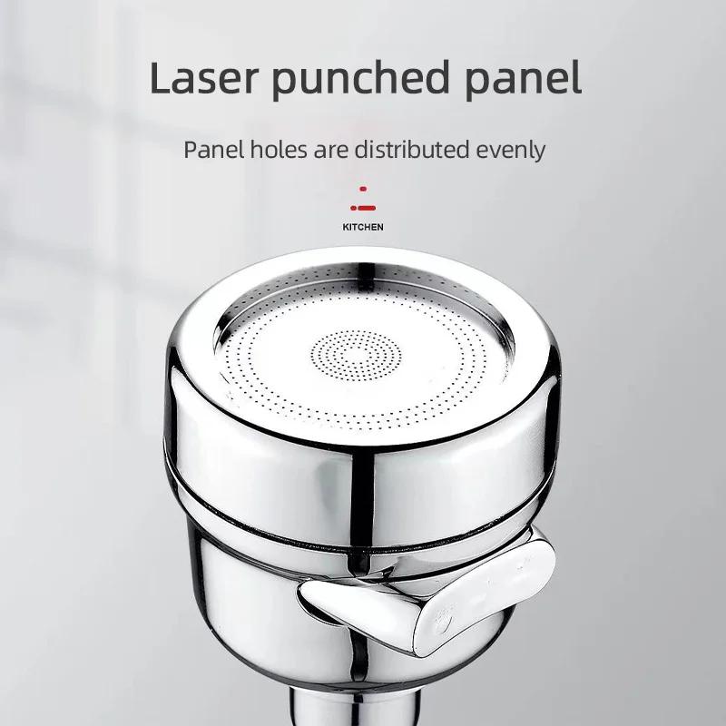 360° Rotating Kitchen Sink Faucet Sprayer Head with 3 Spray Modes - Tap Nozzle Booster
