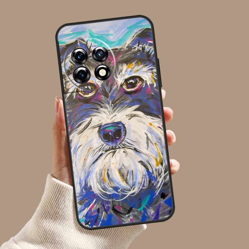 Hübsche Hunde Schnauzer Hülle Für OnePlus Nord 5 CE 3 4 Lite N20 N30 OnePlus 15 13 12 11 8 9 10 Pro 10T 13T 13R Abdeckung