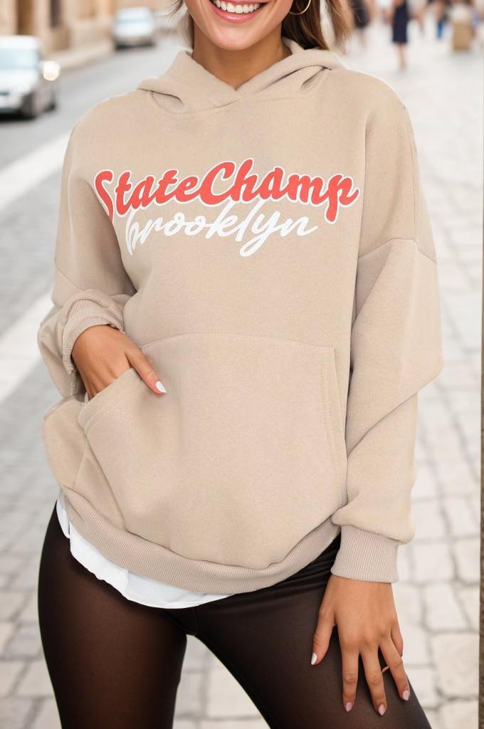 

Printed Sweat Beige