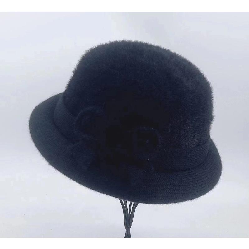 

In Autumn and Winter Mother Add Velvet Thickened Warm Pot Hat Old Man Grandma Old Lady Cotton Top Hat average size