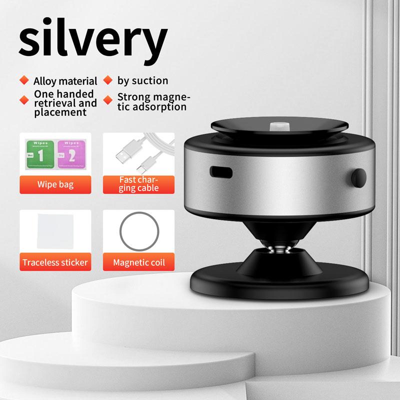 Magnetic Vacuum Suction Car Phone Holder 360° Rotating Electric Vacuum Cup Mount Universal for Car IPhone Navigation DJI Gopro X11