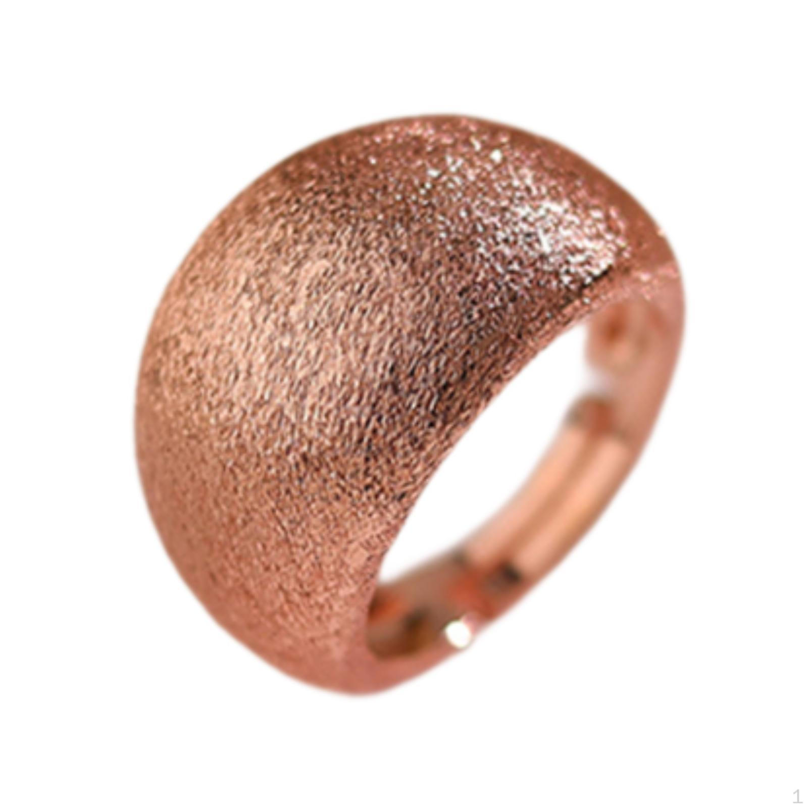 

Кольцо из матовой меди круглое свадебное на день рождения выпускной день матери розового золота