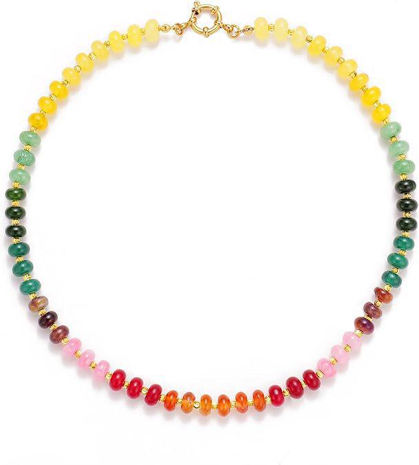 Turquoise Bohemian Beaded Clavicle Necklace - Summer Casual Vacation Style for Women
