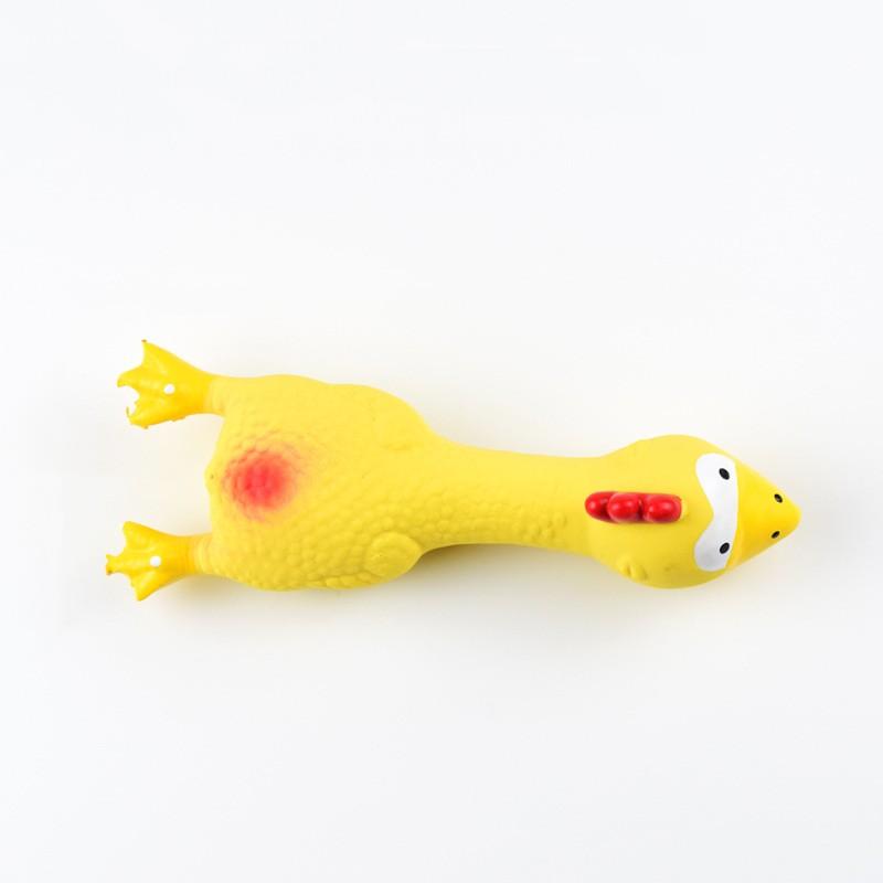 Cute Latex Chicken Shape Pet Squeak Toys Dog Cat Puppy Chew Sound Toys Simulation Screaming Chicken Creative Dog Accessories