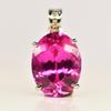 Natürlicher oval geschliffener rosa Rubin Anhänger 925 Sterlingsilber 29 ct Edelstein ZERTIFIZIERT my.pd-21-k