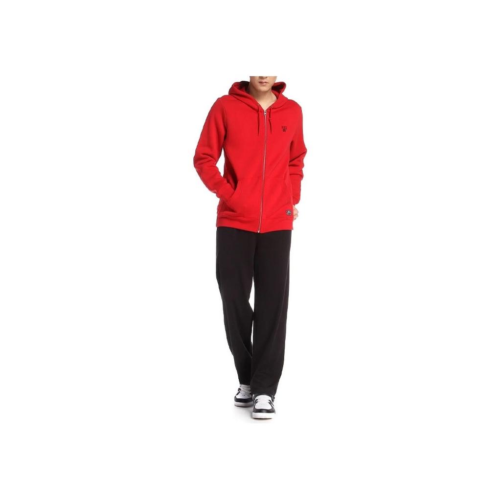 Nike Logo Hooded Zip-Up Jacket With Loose Long Sleeves Unisex Jackets Red 485293-645