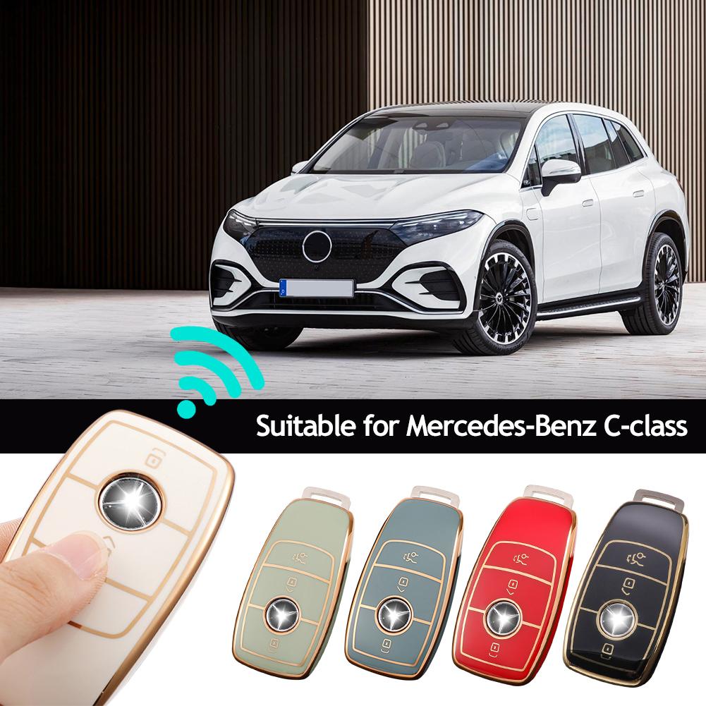 TPU obudowa kluczyka do samochodu z pilotem Case Shell Fob dla Mercedes Benz 2017 E klasa W213 E200 E260 E300 E320 2018 S klasa GLS GLA akcesoria