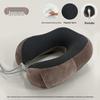 U-shaped Memory Foam Travel Neck Pillow with Magnetic Fabric for Airplane Comfort