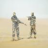 White Copper Brass Military Soldier Figurine Model Desktop Ornament Gift for Lovers of the Armed Forces
