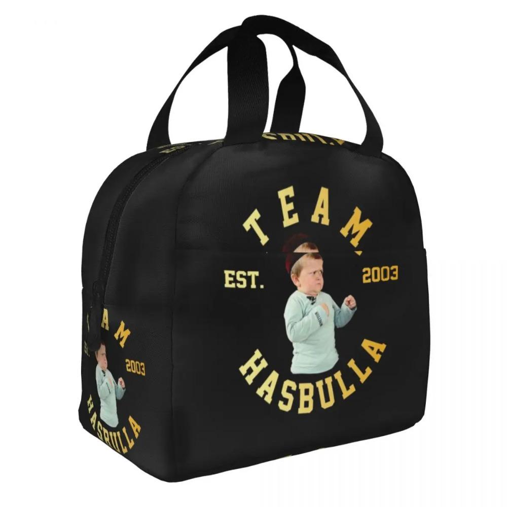 Custom Hasbulla Magomedov Portable Lunch Box Women Leakproof Thermal Cooler Food Insulated Lunch Bag Office Work
