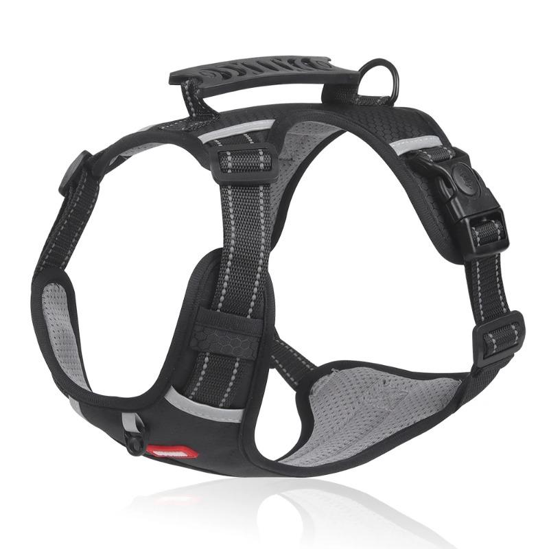 No Pull Large Dog Harness Adjustable Reflective Vest Harnesses For Small Medium Dogs Outdoor Travel French Bulldog Accessories