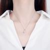 S925 Loving Heart In Sterling Silver Pendant Korean Style Stylish Simple and Versatile Silver Accessories