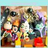 Creative Cartoon Villain Evil Queen Keychain Stylish Rubber Car Accessories