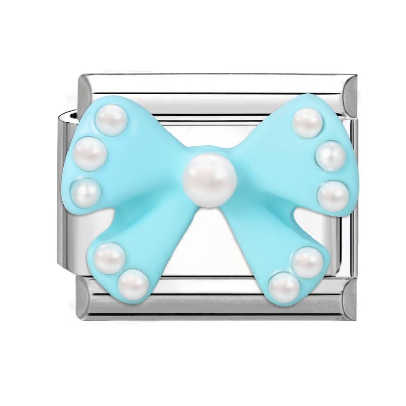 Fashion Colorful Bow Series Charm Bracelet Rose Flower Heart Cherry Y2K Bead Fit 9mm Bracelet Stainless Steel DIY Jewelry Gift