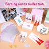 100pcs Card 6x9cm Earrings Necklaces Display Cards for Jewelry Boxed and Packaging Cardboard Hang Tag Card Ear Studs Paper