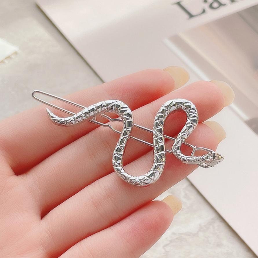 2PCS Metal Snake Hair Pin Women's Bangs Duckbill Clip Alloy Barrette Fashion Hair Clip Hairpin Hair Accessories For Women Gift