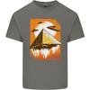 UFO Pyramid Alien Flying Saucer Unisexs Light Cotton TShirt