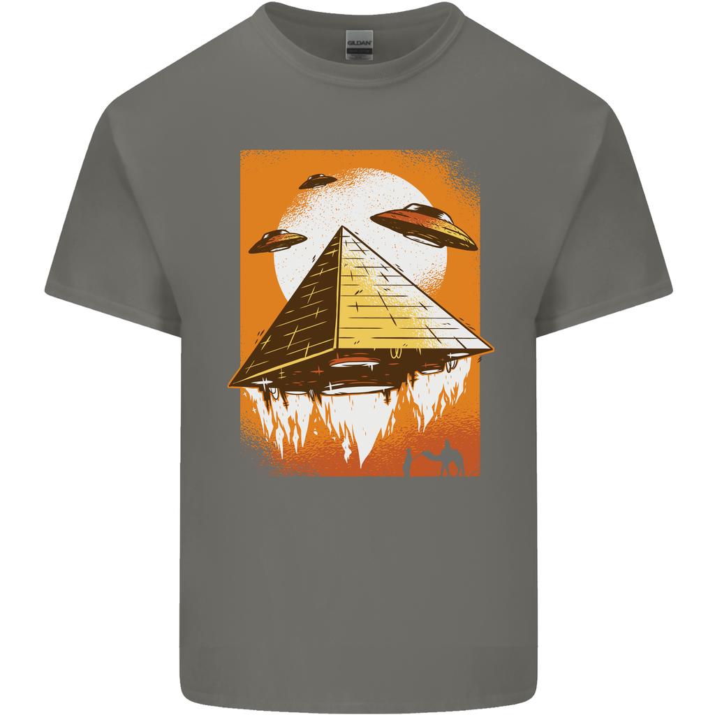 UFO Pyramid Alien Flying Saucer Unisexs Light Cotton TShirt