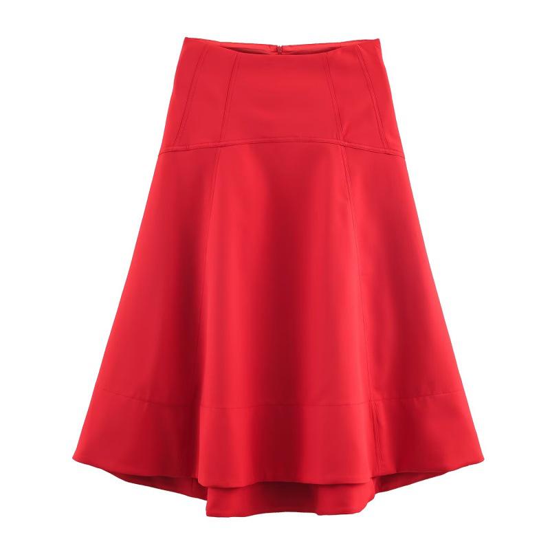 European American Style 2025 Double-Breasted Suit Jacket & Midi Skirt Set XS